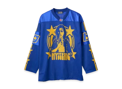 HYSTERIC GLAMOUR Banana Girl Hockey Shirt "Blue"