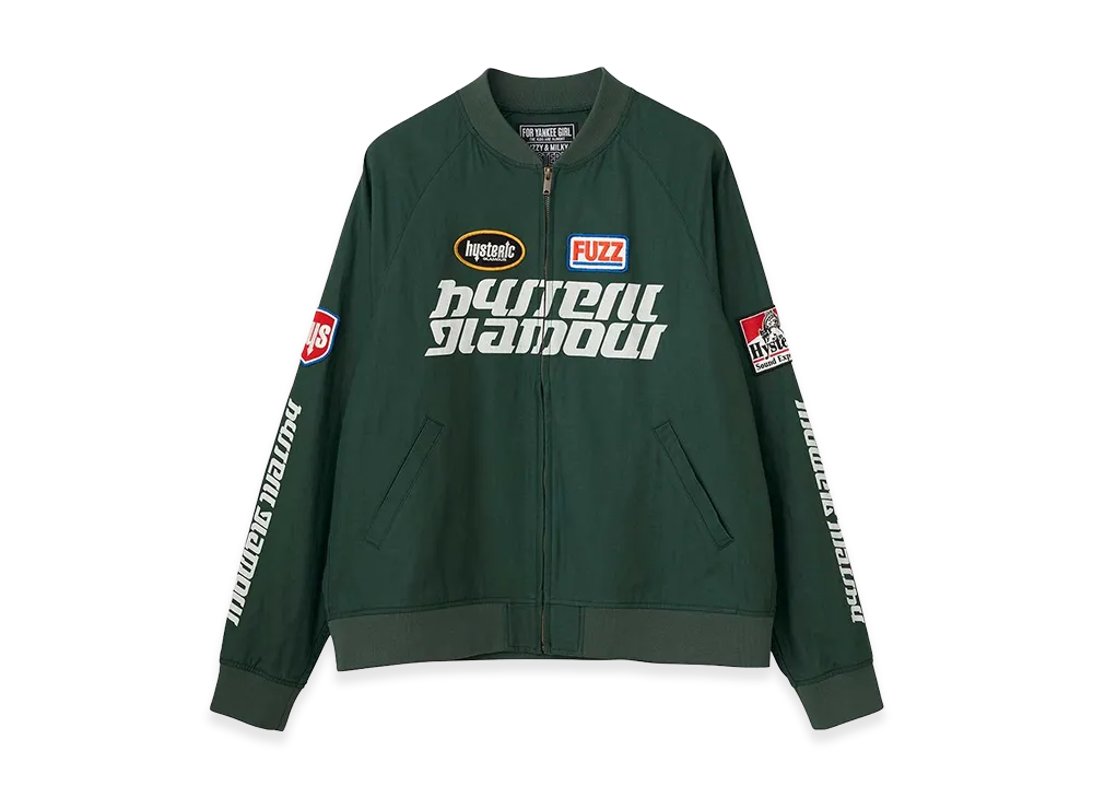 HYSTERIC GLAMOUR Sound Experience Ribbed Blouson "Green"