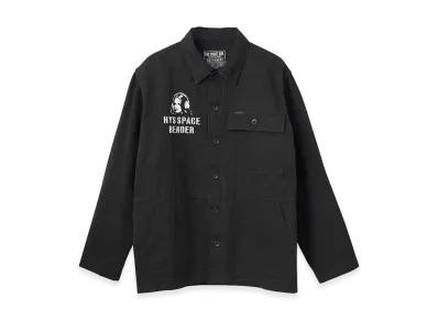 HYSTERIC GLAMOUR HYS Space Bender M-44 Hbt Shirt Jacket "Black"
