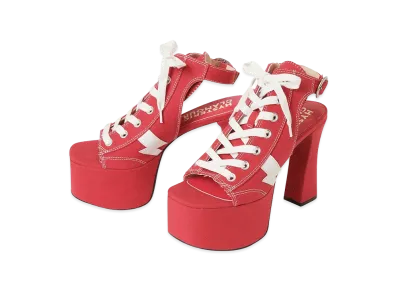 HYSTERIC GLAMOUR Sneaker Heel Sandals "Red"