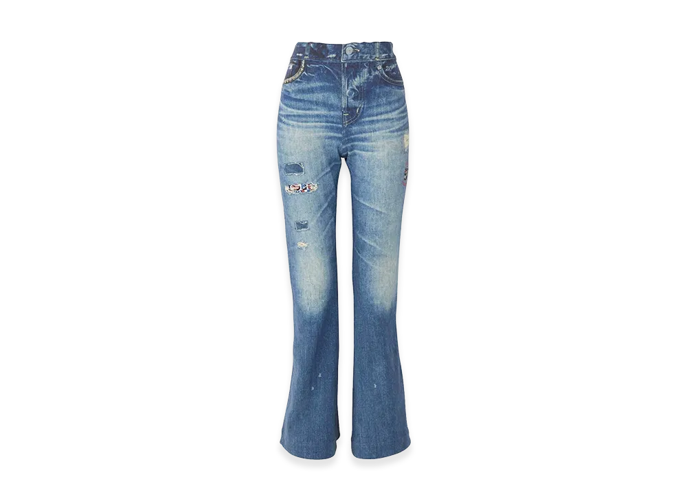 HYSTERIC GLAMOUR Leopard Pattern Reversible Sweatpants "Multi"