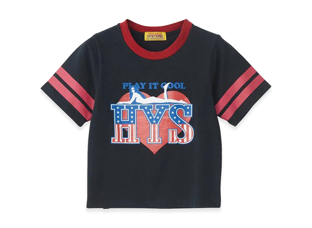 HYSTERIC GLAMOUR Play It Cool Tee "Black"