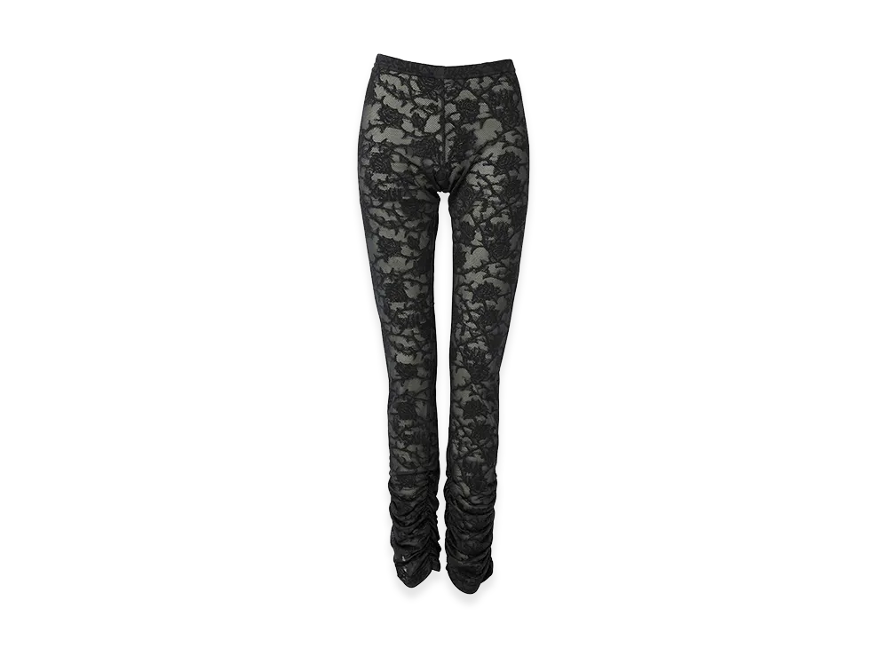 HYSTERIC GLAMOUR Hysteric Rose Pattern Jacquard Leggings "Black"