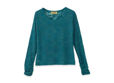 HYSTERIC GLAMOUR Hysteric Rose Pattern Jacquard Mini Tee "Blue"