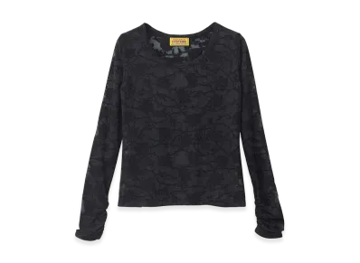 HYSTERIC GLAMOUR Hysteric Rose Pattern Jacquard Mini Tee "Black"