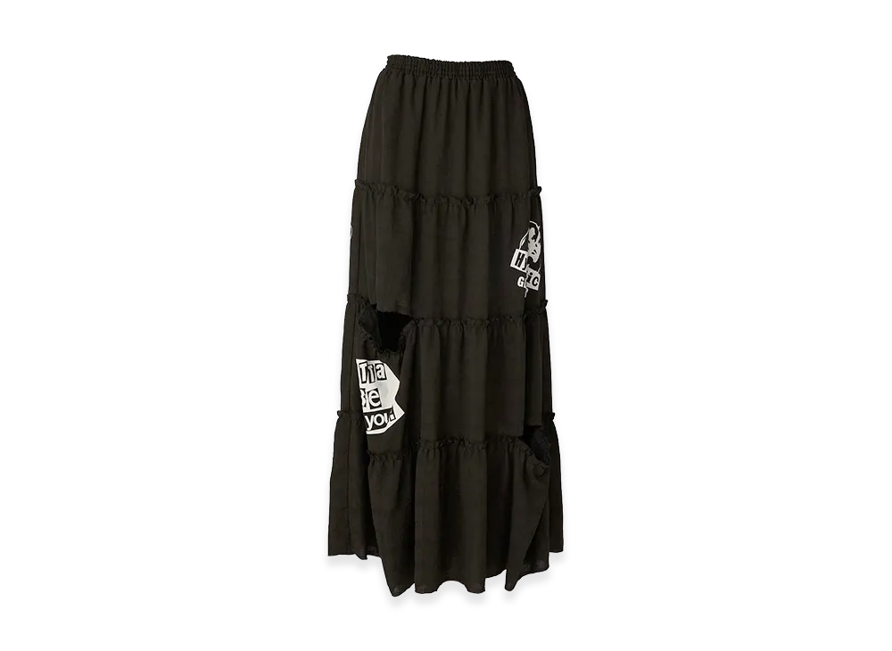 HYSTERIC GLAMOUR Hysteric Typical Girls Tiered Skirt "Black"