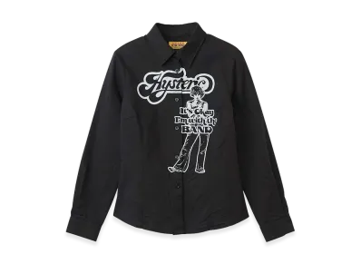 HYSTERIC GLAMOUR I'm With The Band Compact Shirt "Black"