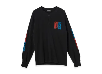 HYSTERIC GLAMOUR Guitar Girl HG Henry Neck Sweatshirt "Black"