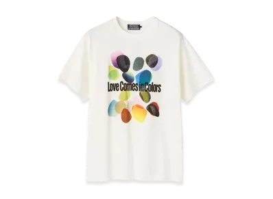 HYSTERIC GLAMOUR Jim Lambie/Love Comes In Colors Tee "White"