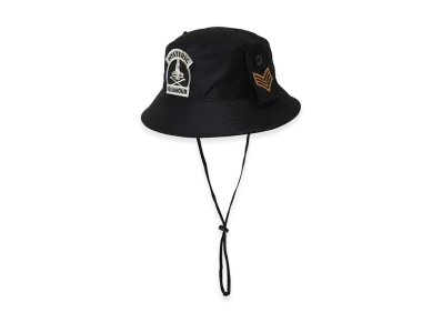 HYSTERIC GLAMOUR Woman On Skull Patch Bucket Hat "Black"