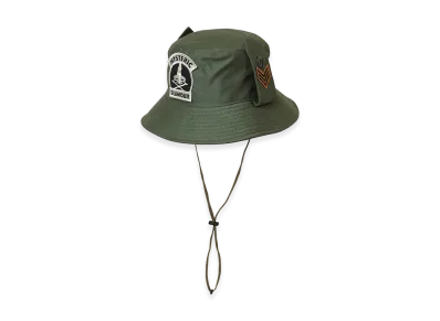 HYSTERIC GLAMOUR Woman On Skull Patch Bucket Hat "Khaki"
