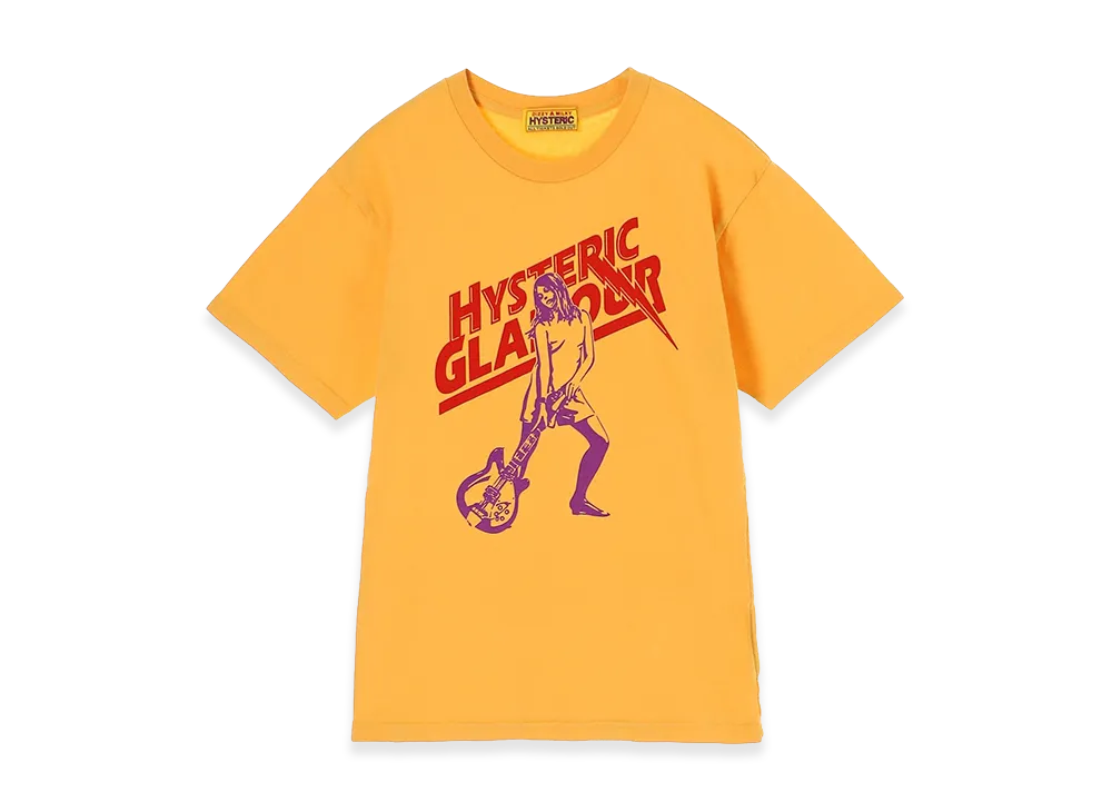 HYSTERIC GLAMOUR Women's Hysteric Lightning Tee "Yellow"