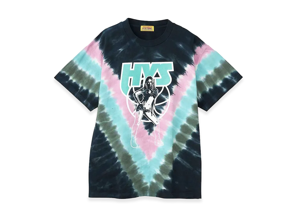 HYSTERIC GLAMOUR Women's HYS Make It Oversized Tie-Dye Tee "Black"