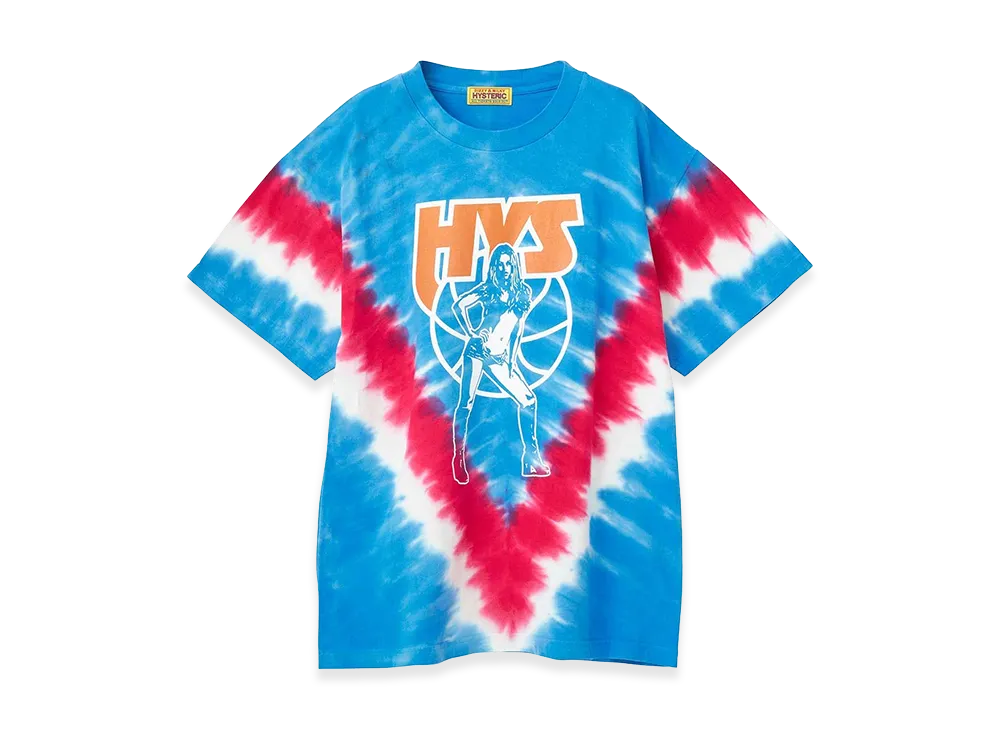 HYSTERIC GLAMOUR Women's HYS Make It Oversized Tie-Dye Tee "Blue"