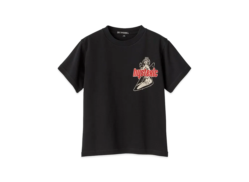 HYSTERIC GLAMOUR HYS Flare Logo Tee "Black"