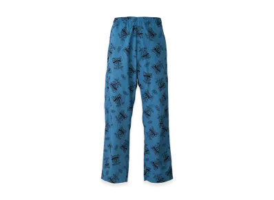 HYSTERIC GLAMOUR Bad Ass Whisky Pattern Easy Pants "Other Blue"