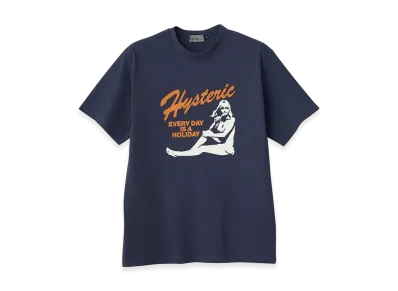 HYSTERIC GLAMOUR Every Day Holiday Tee "Other Navy"