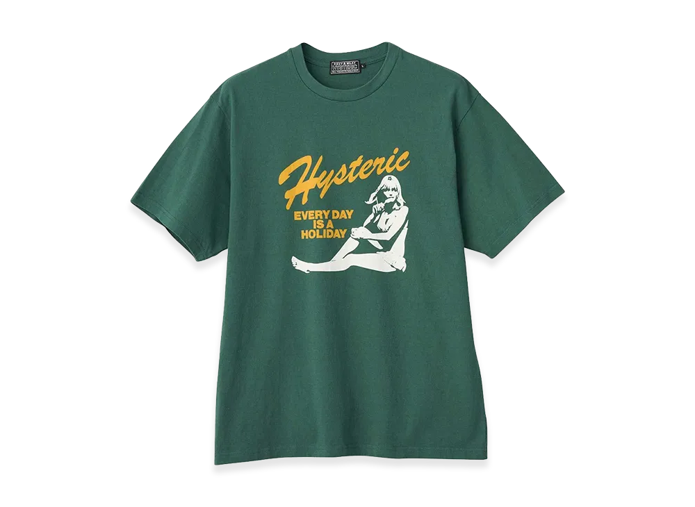 HYSTERIC GLAMOUR Every Day Holiday Tee "Green"