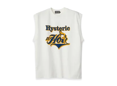 HYSTERIC GLAMOUR Hysteric Is Hot Sleeveless Tee "White"