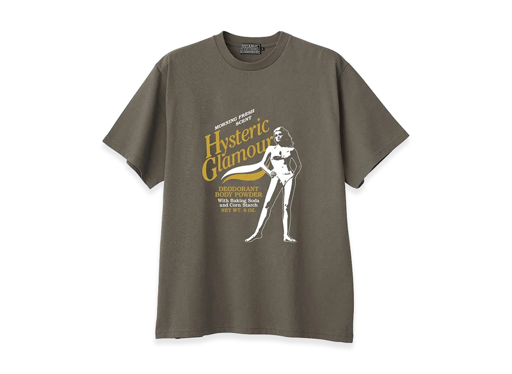 HYSTERIC GLAMOUR Hysteric Body Powder Tee "Khaki"