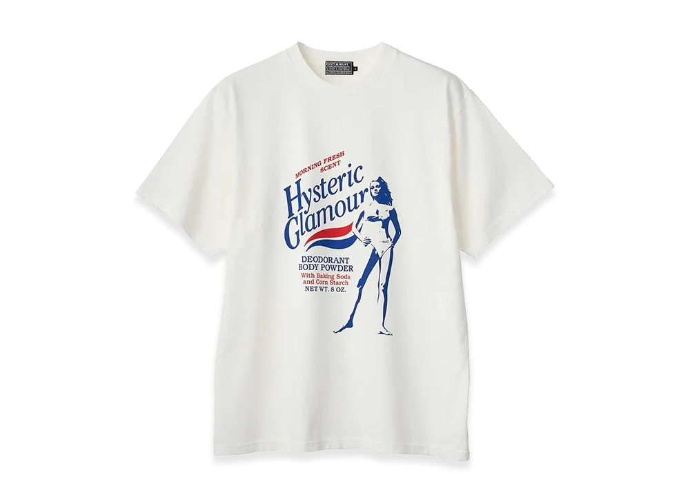 HYSTERIC GLAMOUR Hysteric Body Powder Tee "White"