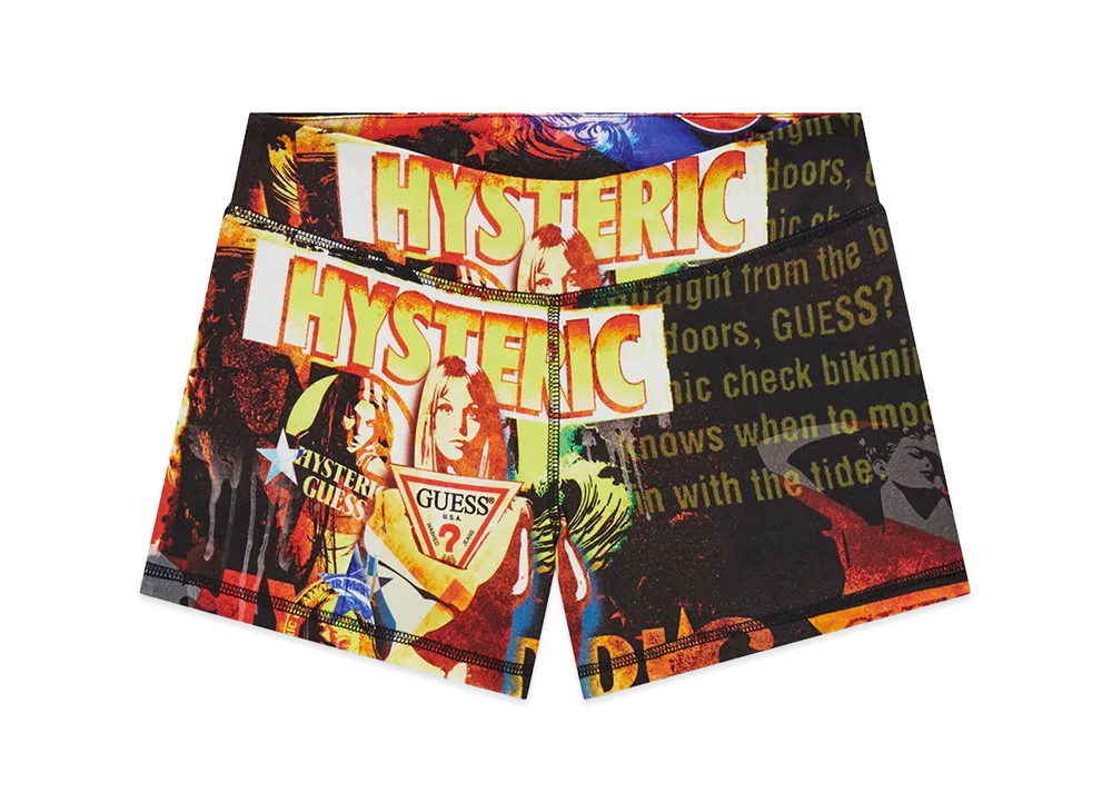 HYSTERIC GLAMOUR x GUESS JEANS Printed Shorts "Orange"
