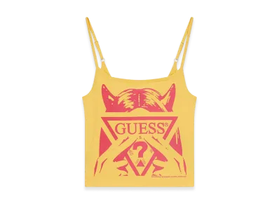 HYSTERIC GLAMOUR x GUESS JEANS Printed Cami Tank "Yellow"