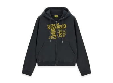 HYSTERIC GLAMOUR x GUESS JEANS Full Zip Hoodie "Charcoal Gray"