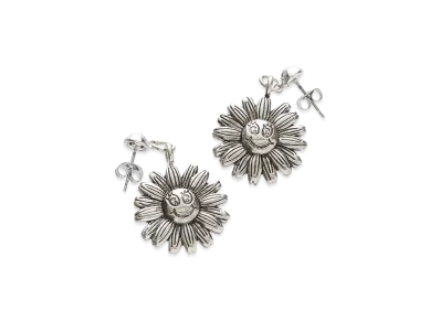 HYSTERIC GLAMOUR Women's Flower Power Earrings "Silver"