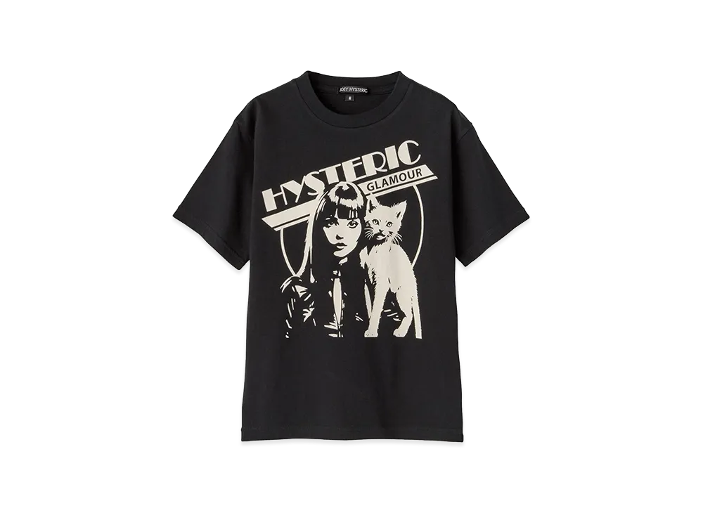 HYSTERIC GLAMOUR Kids Hysteric Woman Cat Tee "Black"