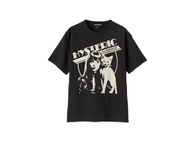 HYSTERIC GLAMOUR Kids Hysteric Woman Cat Tee "Black"