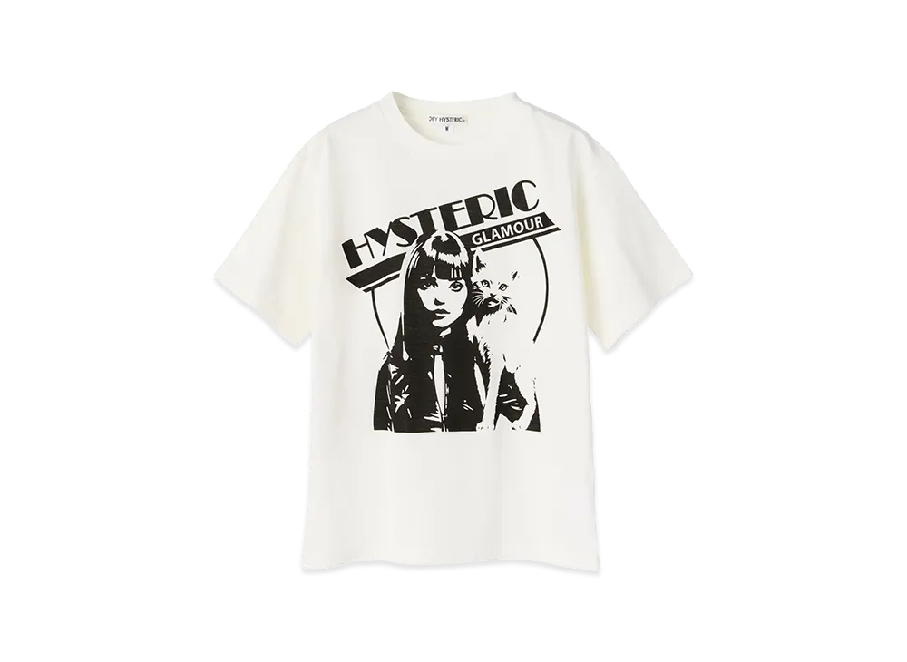 HYSTERIC GLAMOUR Kids Hysteric Woman Cat Tee "White"