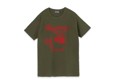 HYSTERIC GLAMOUR Born To Race Tee "Khaki"