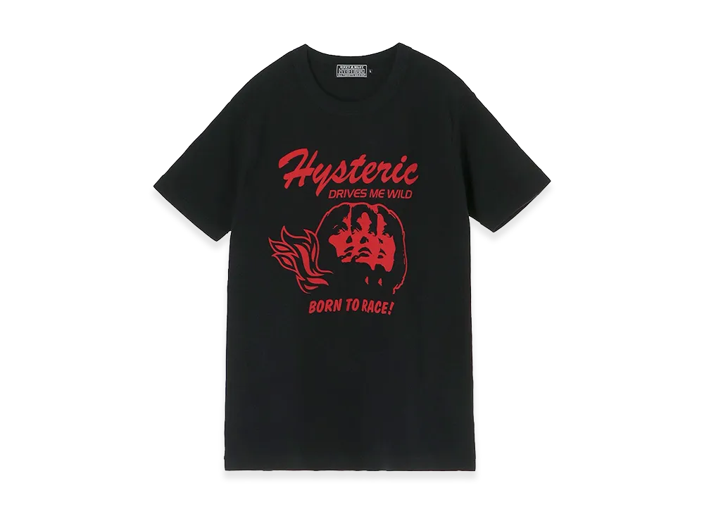 HYSTERIC GLAMOUR Born To Race Tee "Black"