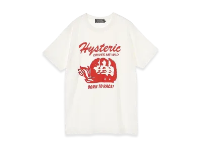 HYSTERIC GLAMOUR Born To Race Tee "White"