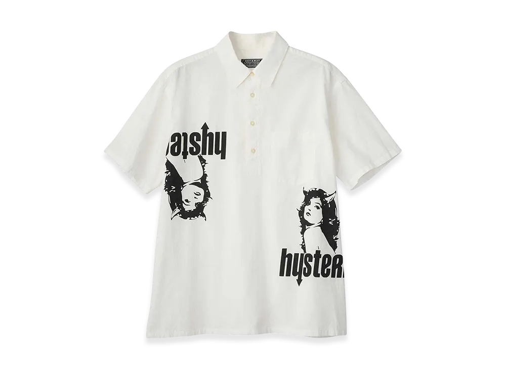 HYSTERIC GLAMOUR Devil Woman Pullover Shirt "White"