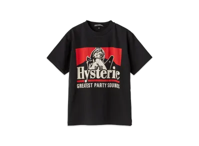HYSTERIC GLAMOUR Kids Greatest Party Sounds Tee "Black"