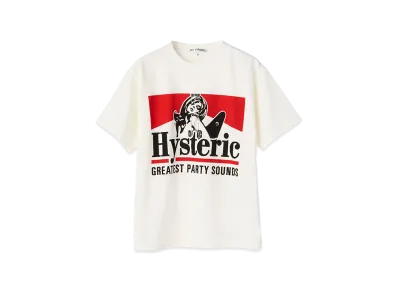 HYSTERIC GLAMOUR Kids Greatest Party Sounds Tee "White"