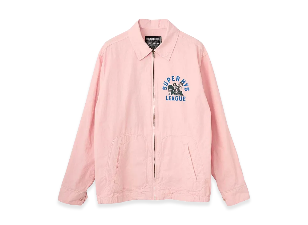 HYSTERIC GLAMOUR Super HYS League Drizzler Jacket "Pink"