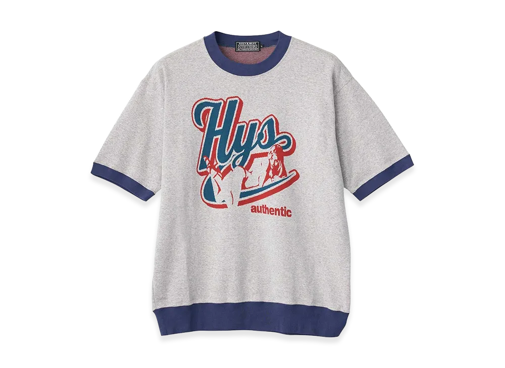 HYSTERIC GLAMOUR Authentic Jacquard Tee "Top Gray"