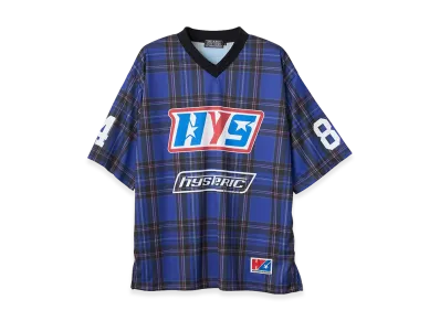 HYSTERIC GLAMOUR Guitar Girl 84 Football Shirt "Blue"