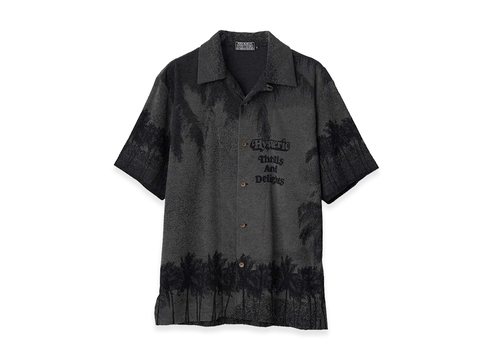 HYSTERIC GLAMOUR Thrills And Delights Jacquard Shirt "Gray"