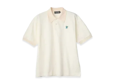 HYSTERIC GLAMOUR HYS Mouse Embroidered Polo Shirt "White"