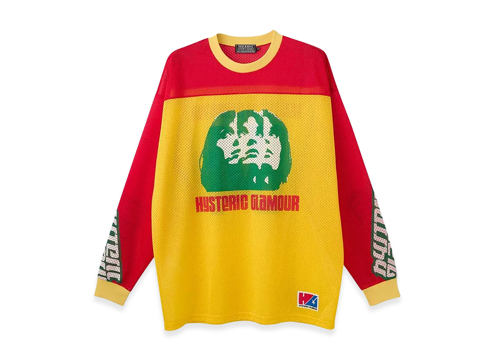 HYSTERIC GLAMOUR Multi Woman MOTO Tee "Yellow"