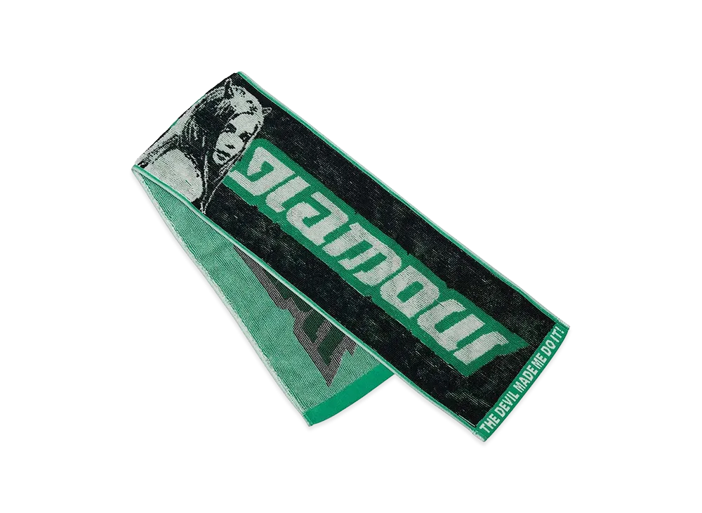 HYSTERIC GLAMOUR Evil Woman Sports Towel "Black"