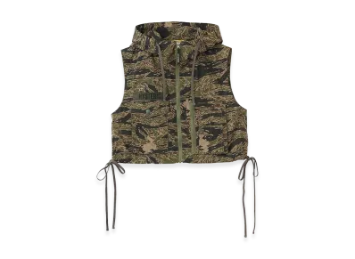 HYSTERIC GLAMOUR Women's Banana Woman Hooded Vest "Khaki Tones"