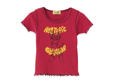 HYSTERIC GLAMOUR Women's Ivy/Naughty Kitty Mini Tee "Pink"