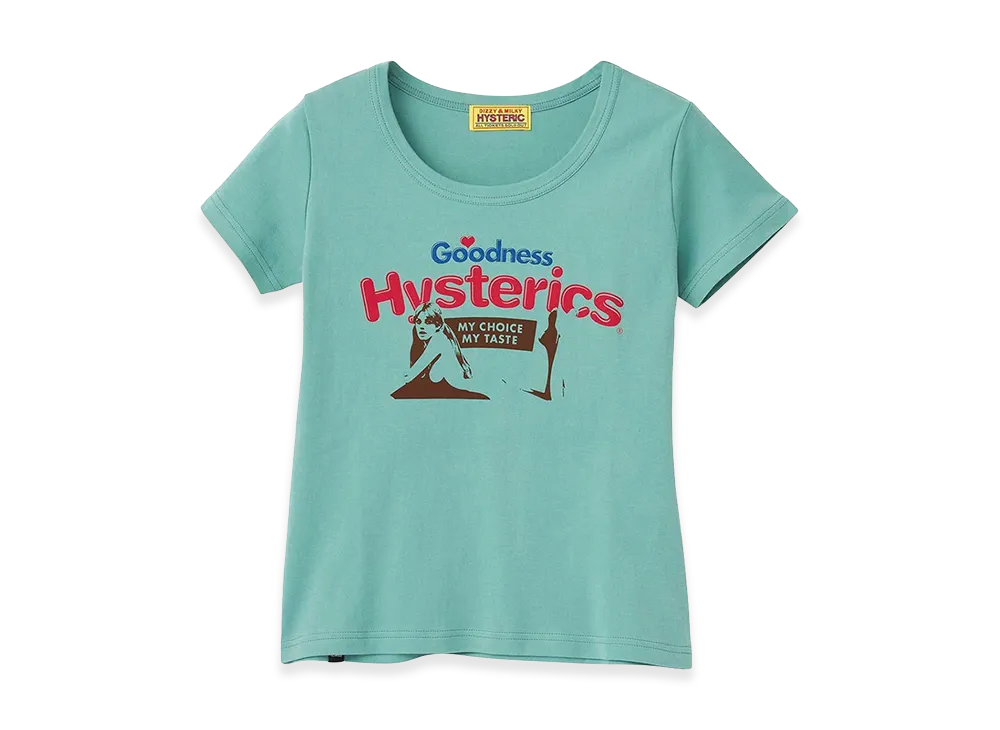HYSTERIC GLAMOUR Women's Goodness Mini Tee "Green"