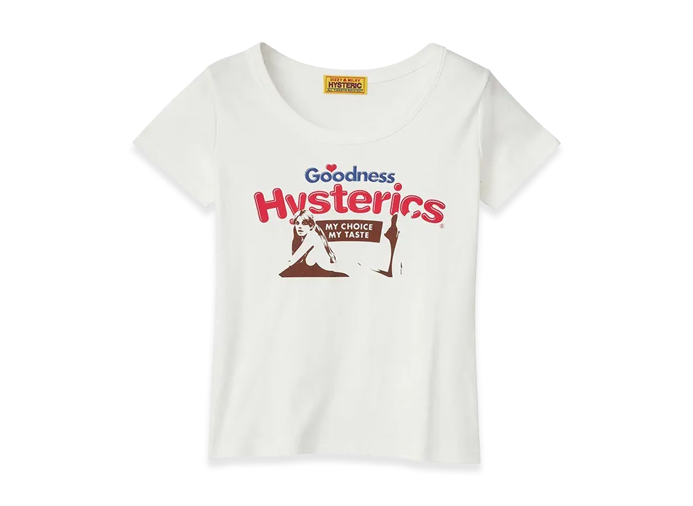 HYSTERIC GLAMOUR Women's Goodness Mini Tee "White"
