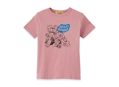 HYSTERIC GLAMOUR Women's Ivy/Bad Bear Mini Tee "Pink"
